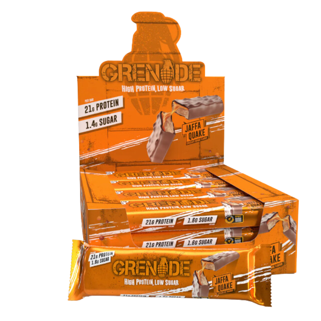Grenade High Protein Bar (12 Bars) Jaffa Quake