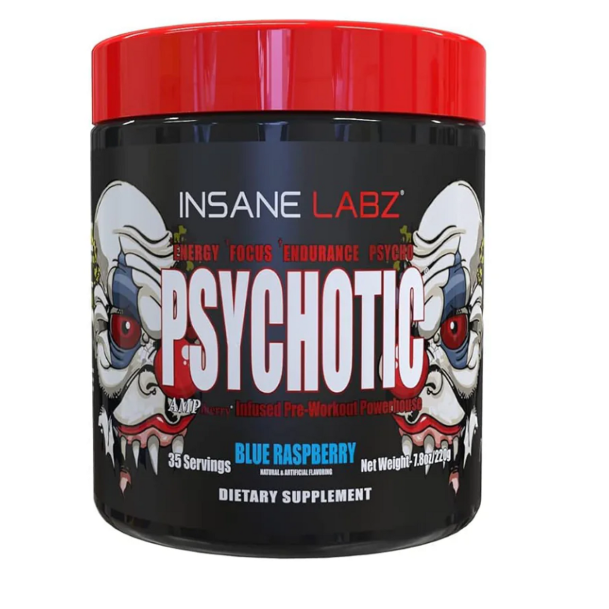 Insane Lab PSYCHOTIC preworkout Blue Raspberry