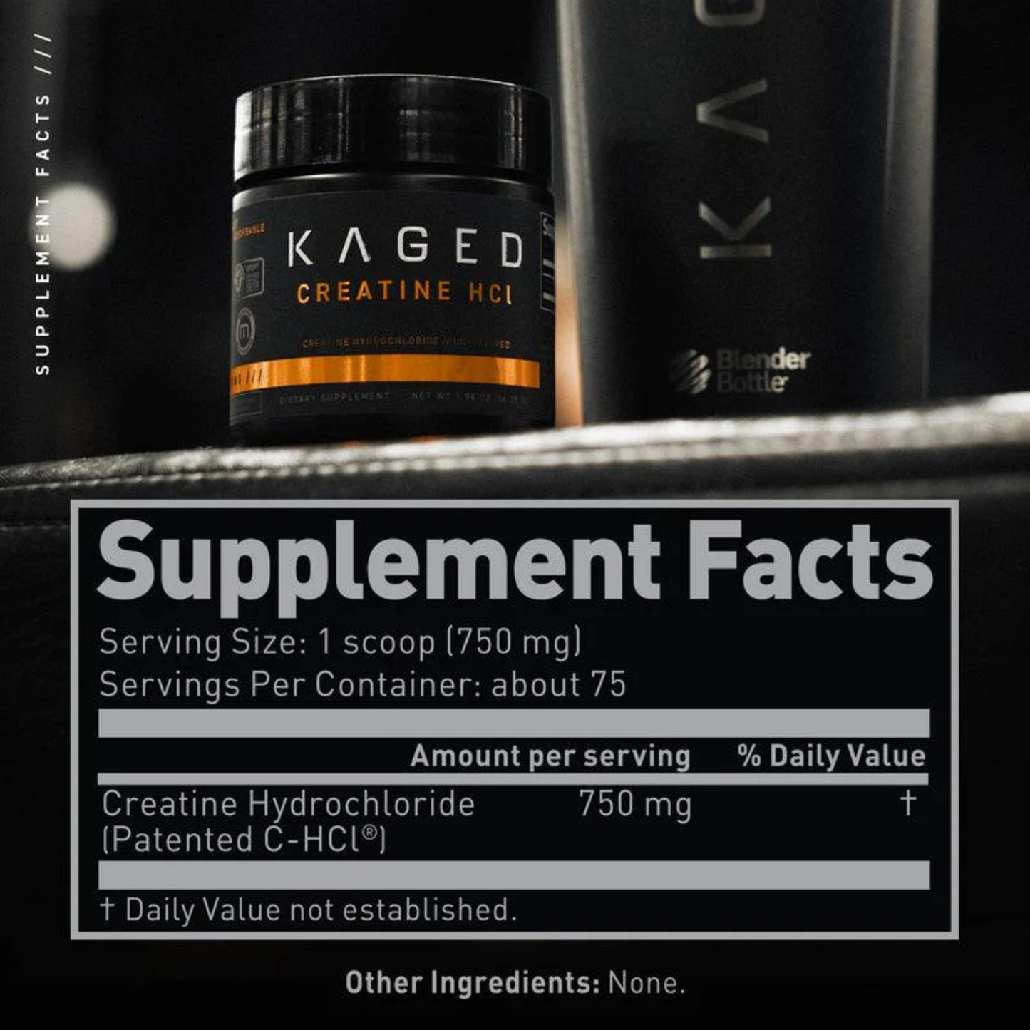 CREATINE HCL KAGED Supplement Facts